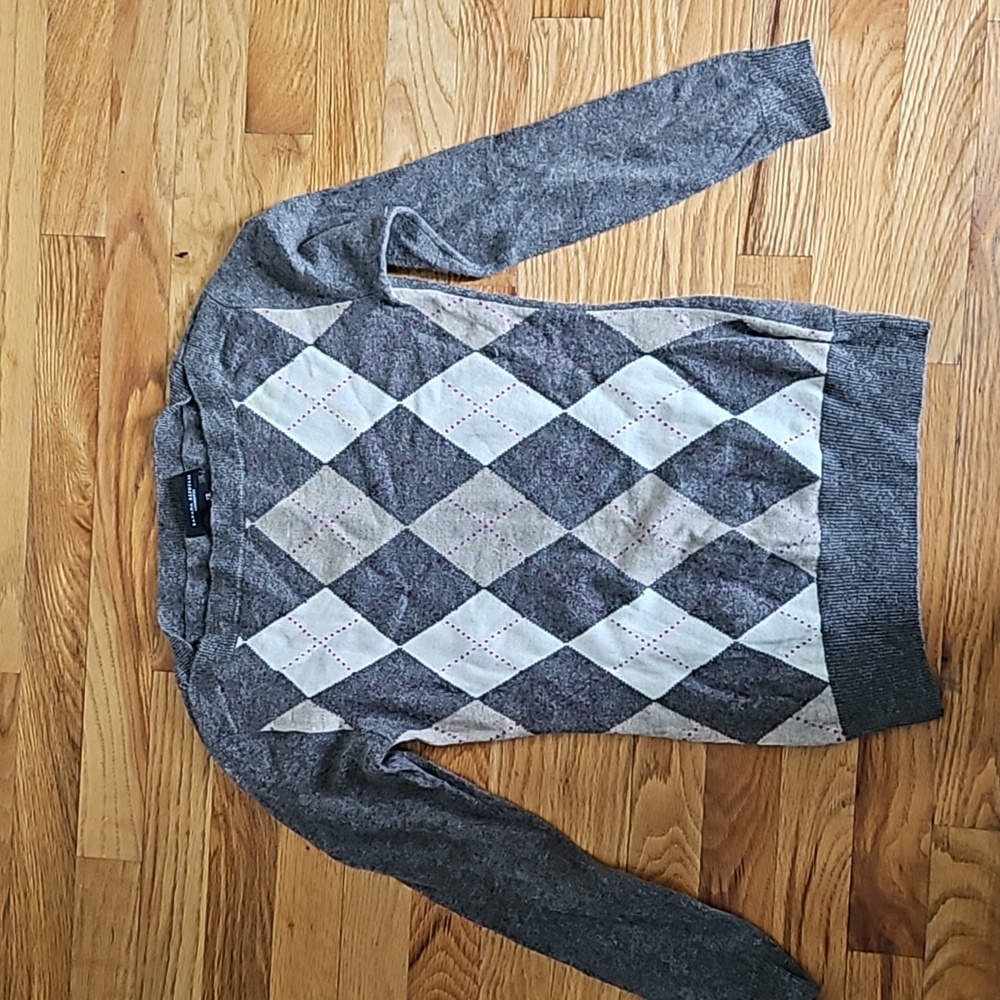 XS cashmere, plaid, Banana Republic sweater